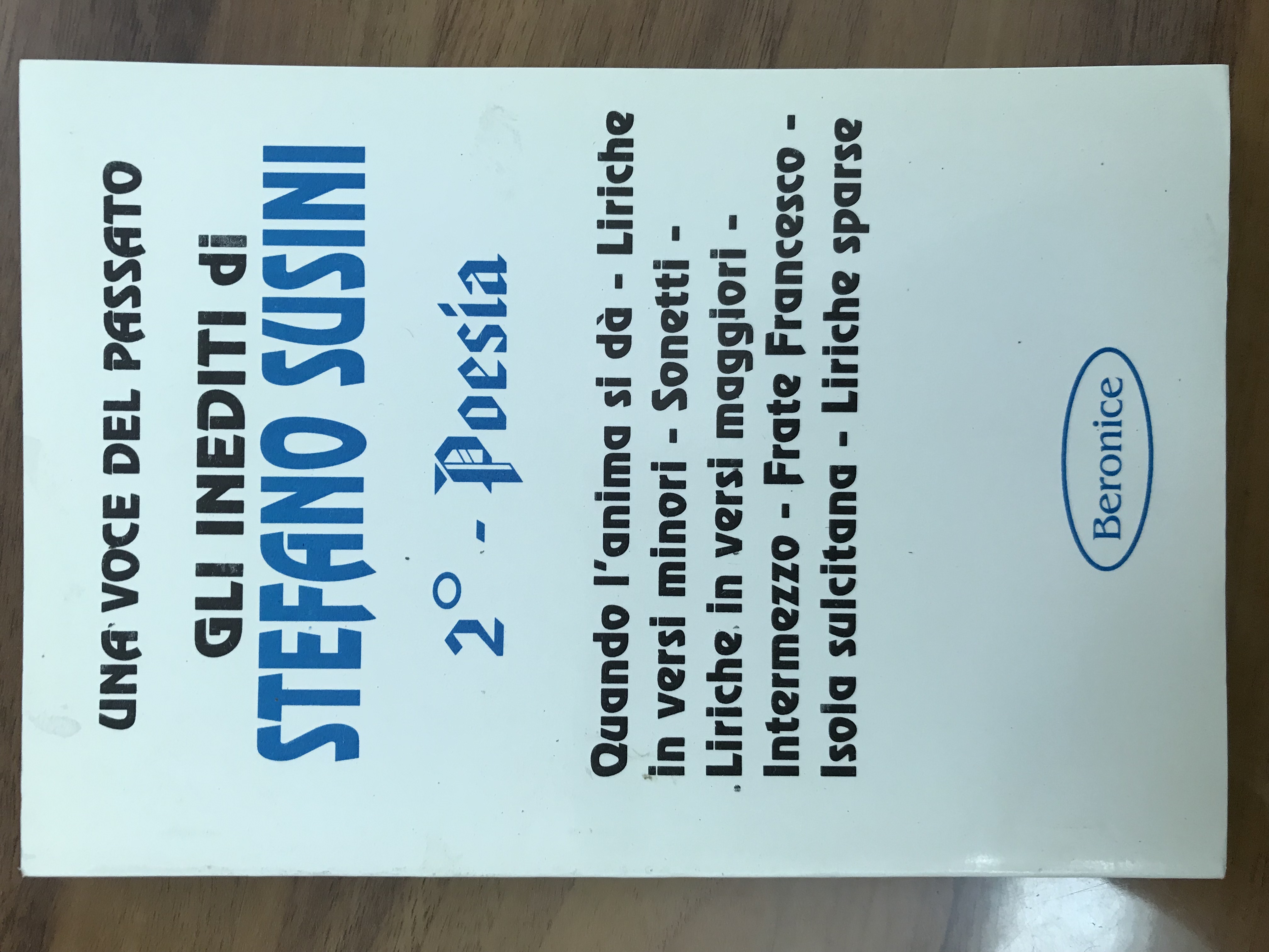 Una voce del passato gli inediti di Stefano Susini
