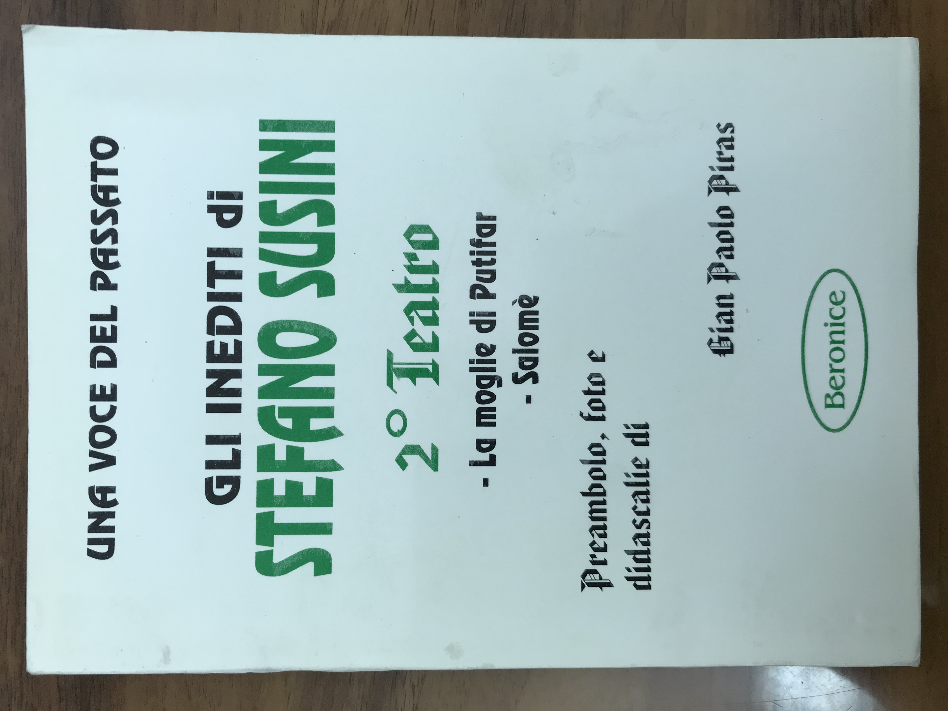 Una voce del passato – Gli Inediti  di Stefano Susini