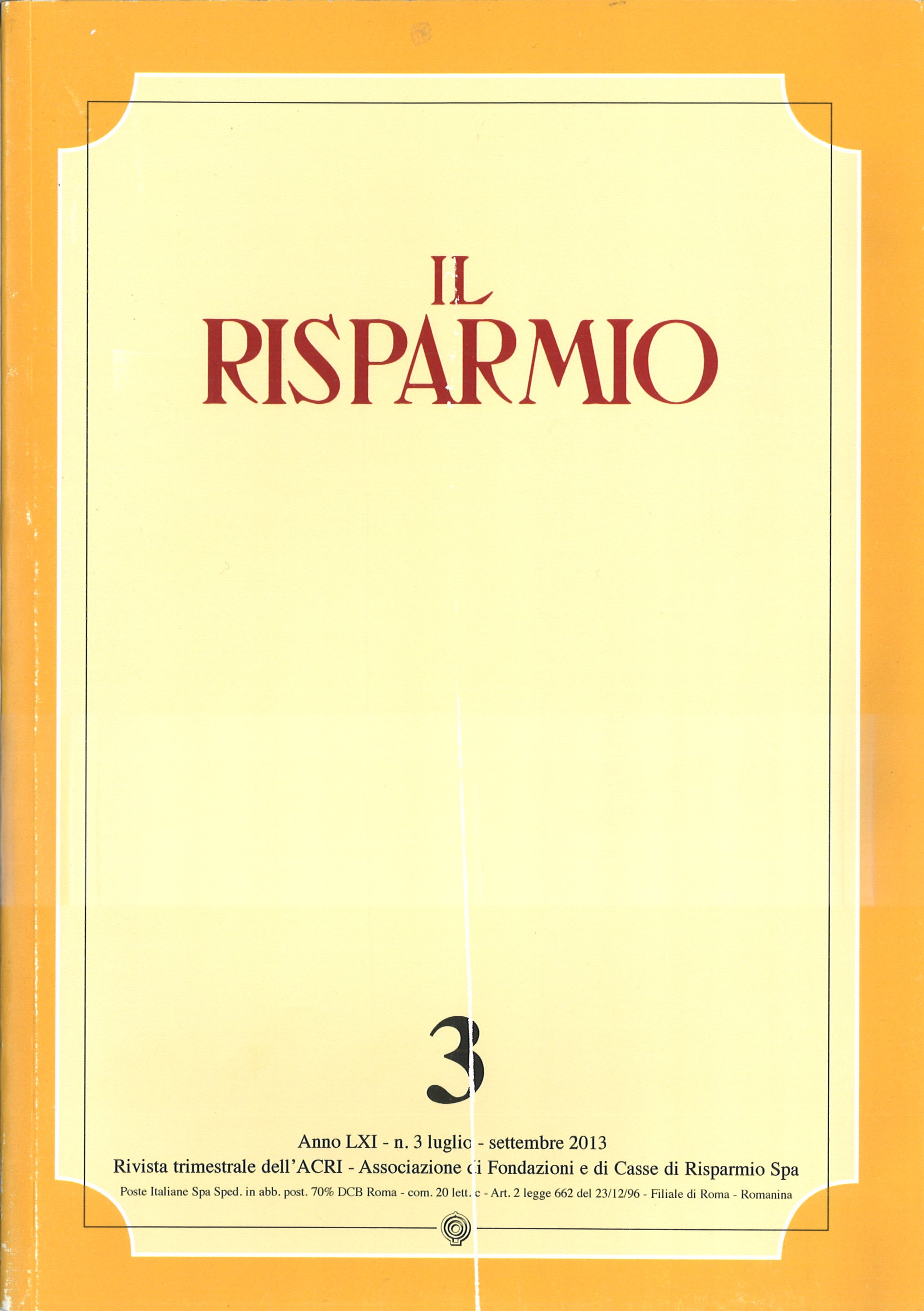 Il Risparmio / 3 /