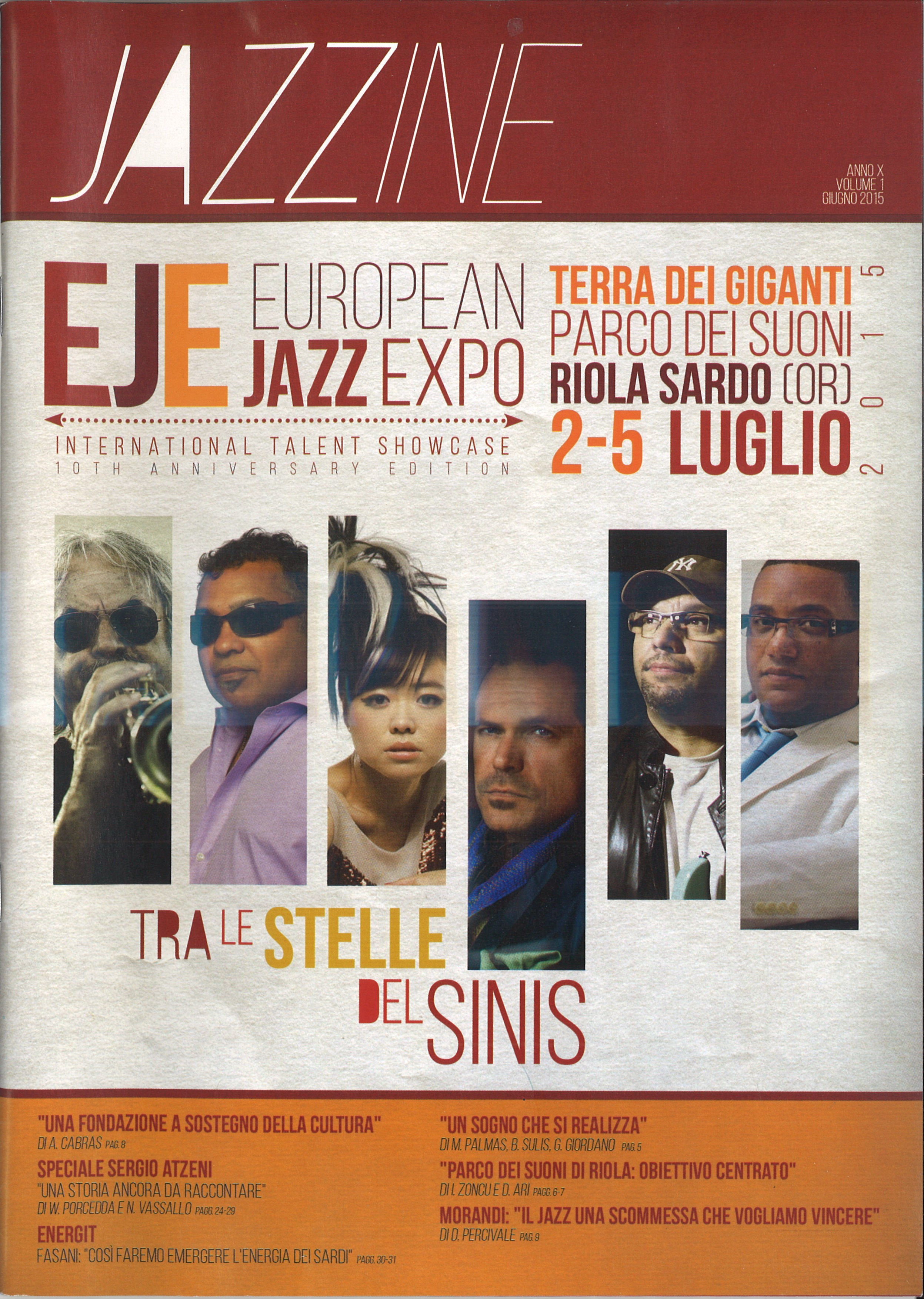 Jazzine / EJE european jazz expo / anno X – volume 1 – giugno 2015 /
